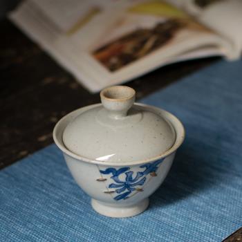 景德鎮手繪青花茶壺大號陶瓷蓋碗
