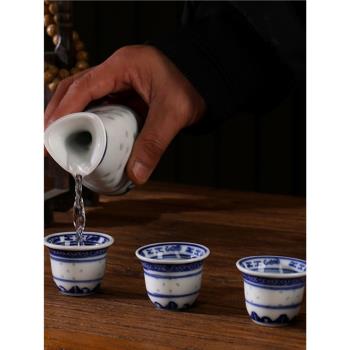 煮酒壺分酒器仿古景德鎮中式家用陶瓷燙酒壺茶水壺奶茶壺暖酒溫酒