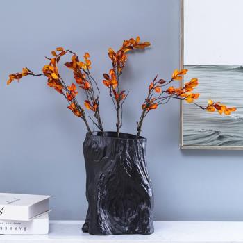 景德鎮陶瓷花瓶擺件北歐現代創意樹型簡約餐桌酒店插花干花裝飾