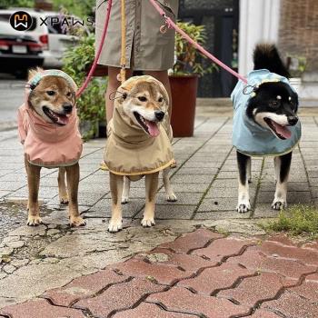 XPAWS 狗狗雨衣ins網紅風中小型犬寵物雨披柯基柴犬防水披風衣服