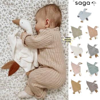 ▲丹麥SAGA Copenhagen嬰幼兒寶寶ins大鵝柔軟有機棉安撫巾