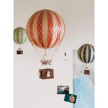 authentic models熱氣球吊飾兒童房裝飾ins禮物掛件復古掛飾風鈴