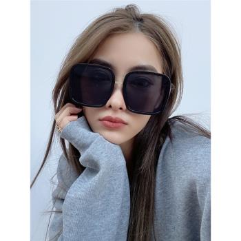 帕森威大框墨鏡女新款圓臉顯瘦網紅街拍ins風時尚太陽鏡防紫外線