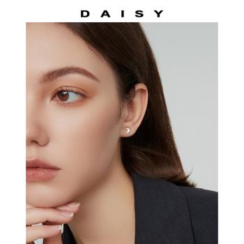 999純銀天然貝殼耳釘女迷你ins簡約養耳洞小耳環睡覺免摘甜美耳飾