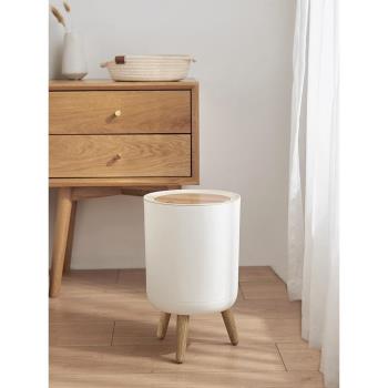垃圾桶廁所衛生間家用客廳高檔簡約創意輕奢帶蓋按壓北歐風ins