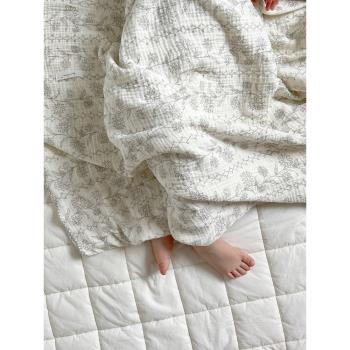 新生嬰兒兒浴巾純棉超軟夏季2層紗布薄款洗澡專用ins韓風寶寶蓋毯