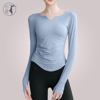 現代舞蹈服秋冬練功服套指莫代爾顯瘦上衣形體跳舞黑色中國舞長袖