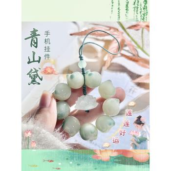 天然貓爪菩提根手機鏈ins風手機殼掛繩吊墜汽車鑰匙扣文玩菩提