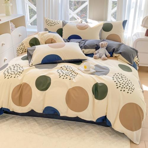 四件套全棉純棉100簡約ins風北歐被套床單宿舍三件套床笠床上用品