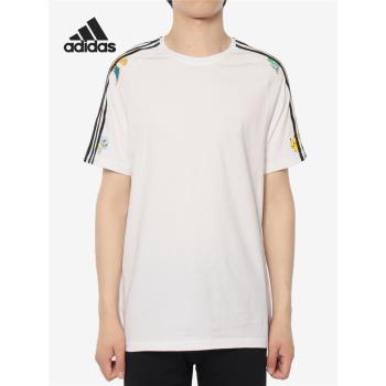 Adidas/阿迪達斯正品neo pokemon寶可夢皮卡丘圓領短袖T恤 FM0320