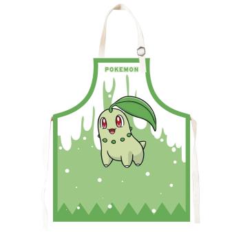 動漫寶可夢適合小個子的圍裙 皮卡丘神奇寶貝甜品奶茶店員工圍腰