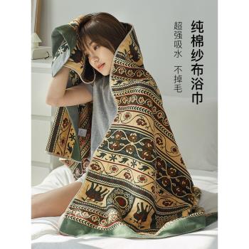 如奕90*180超大加厚速幹純棉紗布