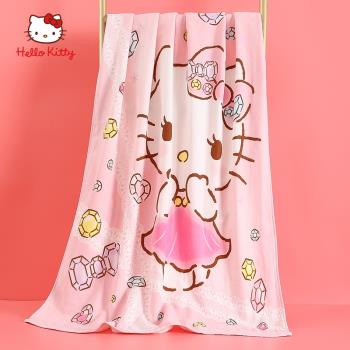 HELLO KITTY少女純棉兒童浴巾