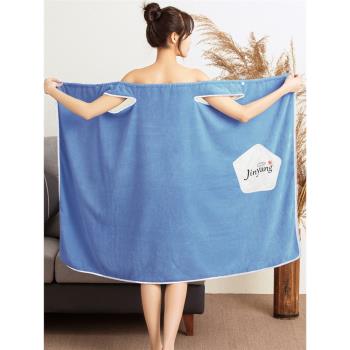 浴巾可穿成人吸水浴裙家用比純棉柔軟性感夏季可裹不掉毛