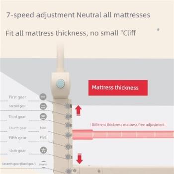 b折疊床圍欄寶寶防摔床邊護欄兒童一面防掉睡覺床上擋板