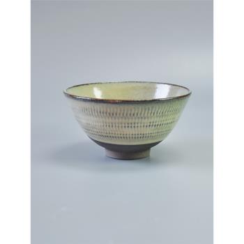 日本進口陶碗美濃燒手工復古土陶器湯碗餐具日式小飯碗
