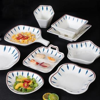 密胺餐具盤子商用火鍋店菜盤餐盤碟子涼菜盤仿瓷塑膠碟飯店快餐盤