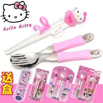 韓國進口兒童餐具寶寶練習筷hellokitty學習筷訓練筷幼兒園練習筷