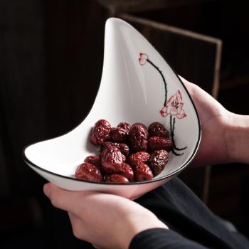 創意中式陶瓷盤子私廚日式餐具酒店餐廳菜盤湯盤小食甜點個性擺盤