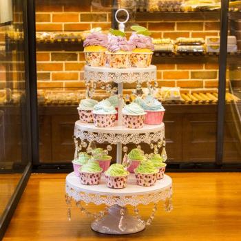 歐式 婚慶蛋糕架蛋糕塔三層蛋糕架 鐵藝蛋糕架點心架多層婚慶道具