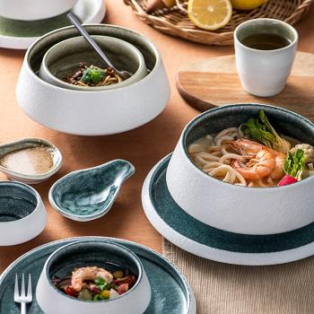 北歐風家用沙拉碗醬料碗創意陶瓷碗米飯碗麵湯碗西式甜品碗雪糕碗