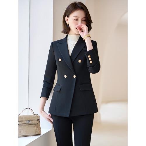 工作服職業氣質女秋冬款高端西裝套裝外套春秋酒店經理行政正裝