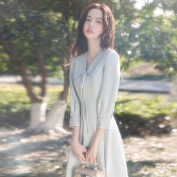 小個子晚禮服女小眾輕奢簡約氣質正式場合日常可穿通勤連衣裙夏季