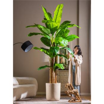 大型高階輕奢芭蕉樹假花假樹模擬綠植室內室外造景觀裝飾盆栽植物