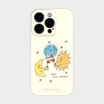 乾杯朋友 適用iPhone16promax手機殼新款蘋果15plus女生可愛搞怪的14趣味藝術感設計13小眾ins風不會撞殼全包