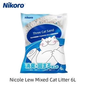 Nikoro妮可露混合貓砂豆腐砂膨潤土貓砂低塵6L約2.5kg/15kg