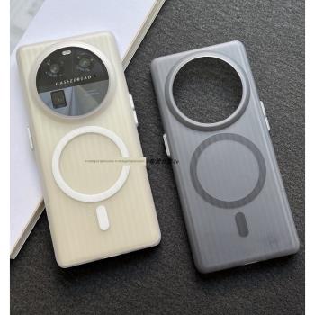 oppo膚感條紋霧面半透明手機殼