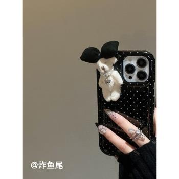 波點ins蘋果矽膠保護套手機殼
