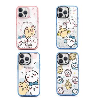 日本吉伊卡哇chiikawa小八哈奇烏薩奇適用蘋果iPhone15promax手機殼卡通MagSafe磁吸充電14pro防摔保護套