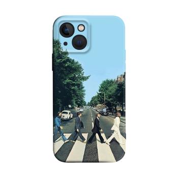 美式復古The Beatles艾比路披頭士甲殼蟲樂隊搖滾適用iPhone XS Max蘋果15/14pro手機殼678plus