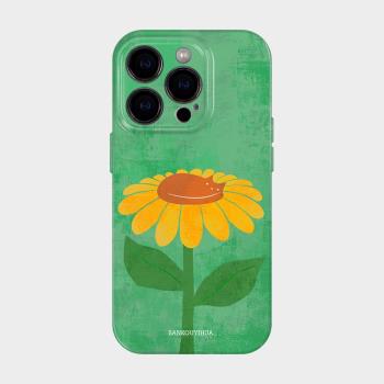 向陽花喵 iphone15promax手機殼2024新款蘋果14plus可愛少女心有趣的13春夏日小清新12藝術感ins風適用11小眾