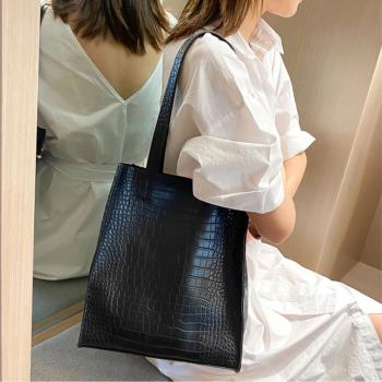 SMOOZA Fashion Women Bags Casual Totes Bag New Alligator Lea