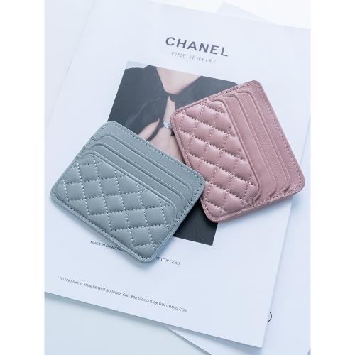 小香輕薄卡包女士2023新款證件收納包真皮網紅小卡片包女款卡夾薄