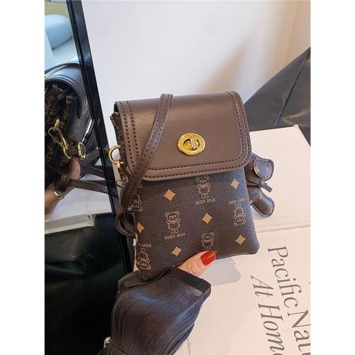 2025新款時尚休閑手機包百搭ins網紅高級感小眾單肩斜挎包小包包