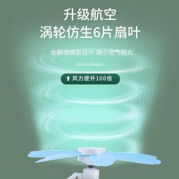 6葉夾扇辦公室家用學生宿舍寢室床頭床上夾子式電風扇璧扇臺扇