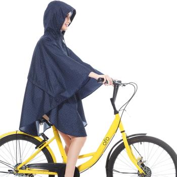 時尚男女騎車雨披寬松大碼旅遊防水薄款斗篷雨衣揹包徒步風衣外套