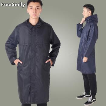 時尚長款男士拉鏈防水防護服男款雨衣釣魚徒步旅行防水衣成人戶外