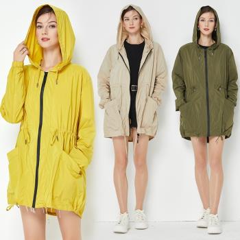 新款時尚短款收腰雨衣戶外防風雨輕薄便攜上衣外套女學生徒步雨披