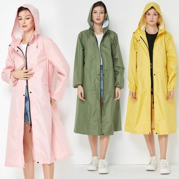 雨衣防水中長款成人全身防風雨時尚外套戶外徒步男女風衣雨披透氣