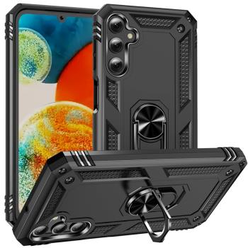 適用三星A35手機殼氣囊防摔Galaxy a35矽膠保護套SM-A356B全包磨砂軟硬殼case商務男款galaxya外殼帶磁吸指環