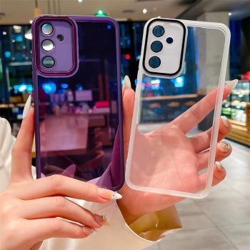 適用三星A13手機殼帶鏡頭膜Galaxy a23保護套a33透明SM-A136B超薄73矽膠4G軟殼galaxya53全包5G版336外殼case