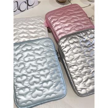 新款韓國ins刺繡愛心圖案平板電腦包11/13寸ipad筆記本收納內膽包