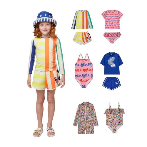 北歐新款兒童泳衣男女童連體分體游泳衣速干褲沙灘溫泉中大童套裝