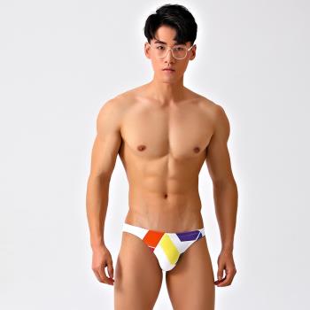 GreatAsia海錨君男士三角性感低腰白色游泳褲窄邊美黑沙灘溫泉113