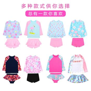 女孩韓國ins公主可愛兒童泳衣