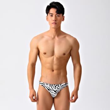 GreatAsia海錨君男士三角性感低腰窄邊條紋運動游泳褲美黑沙灘121